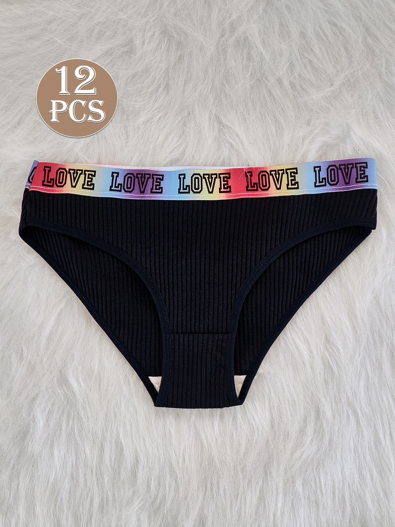 Women's Low Waist Panties – Ribbed Triangle Briefs | Soft Cotton Comfortable Underwear - ZOOMNSTORE