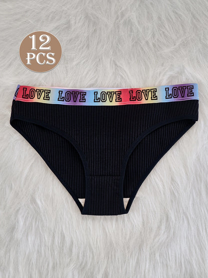 Women's Low Waist Panties – Ribbed Triangle Briefs | Soft Cotton Comfortable Underwear - ZOOMNSTORE