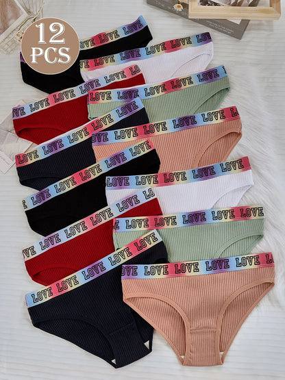 Women's Low Waist Panties – Ribbed Triangle Briefs | Soft Cotton Comfortable Underwear - ZOOMNSTORE
