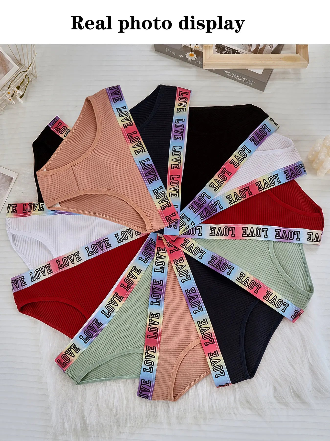 Women's Low Waist Panties – Ribbed Triangle Briefs | Soft Cotton Comfortable Underwear - ZOOMNSTORE