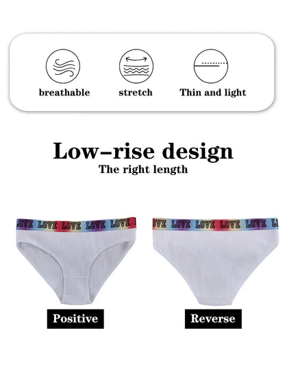 Women's Low Waist Panties – Ribbed Triangle Briefs | Soft Cotton Comfortable Underwear - ZOOMNSTORE