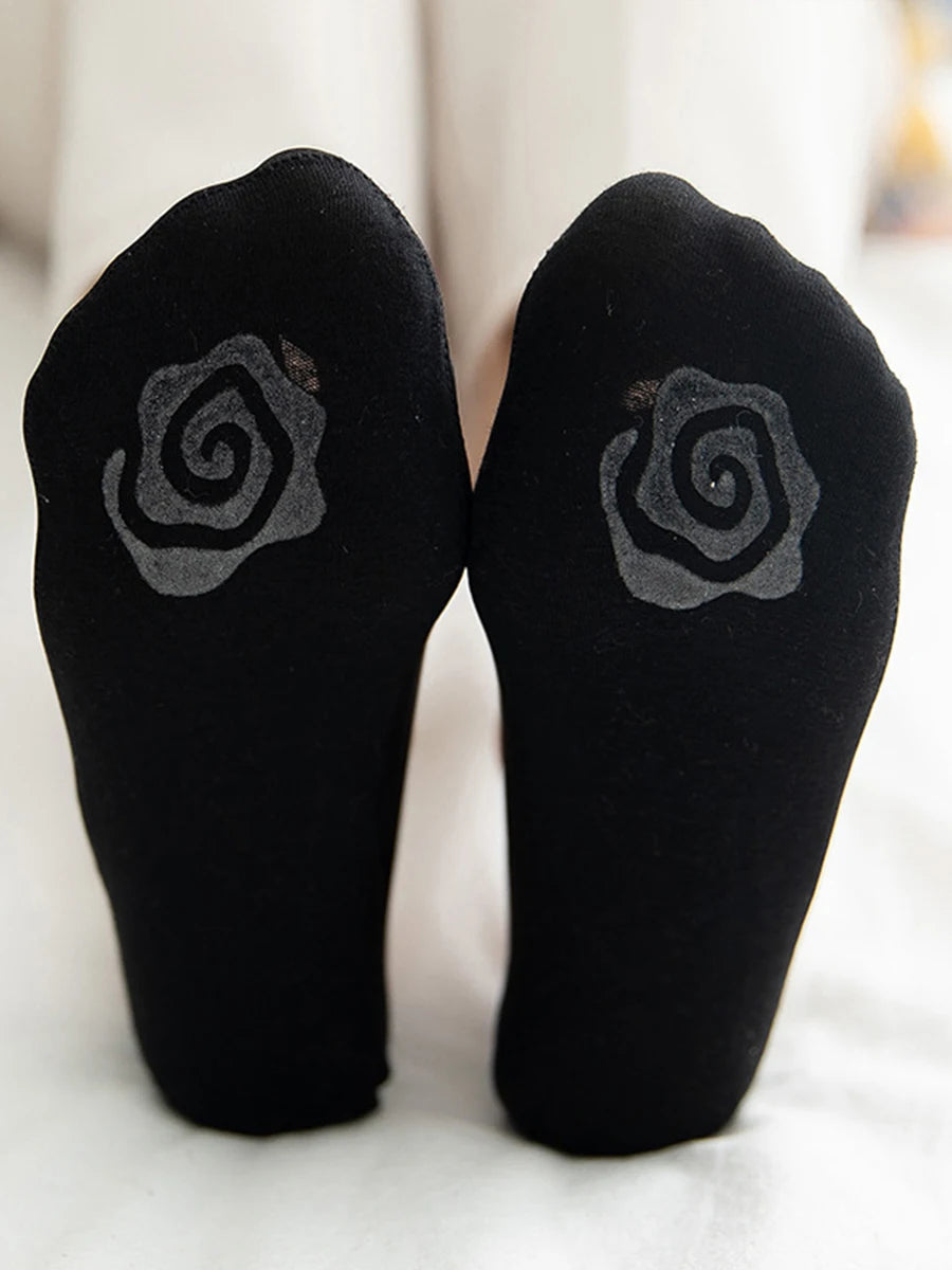 Womens No-Show Ankle Socks - 5 Pairs Cotton Invisible Low Cut Summer Boat Socks - ZOOMNSTORE