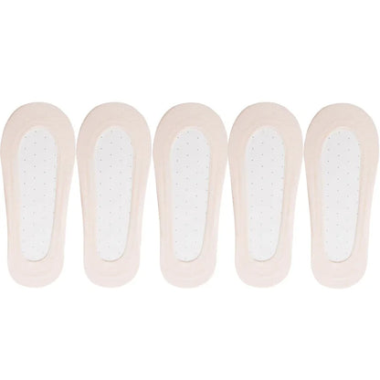 Womens No-Show Ankle Socks - 5 Pairs Cotton Invisible Low Cut Summer Boat Socks - ZOOMNSTORE
