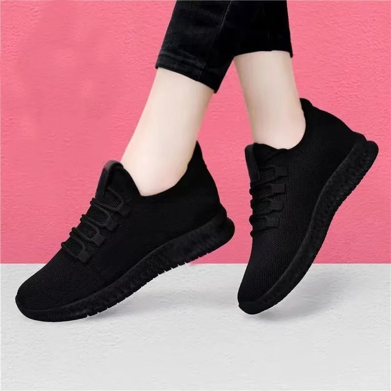 Women's Platform Sneakers - Breathable Running Shoes | Non-Slip Casual Footwear - ZOOMNSTORE