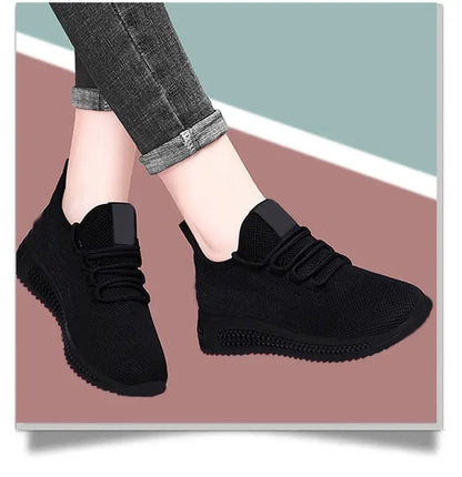 Women's Platform Sneakers - Breathable Running Shoes | Non-Slip Casual Footwear - ZOOMNSTORE