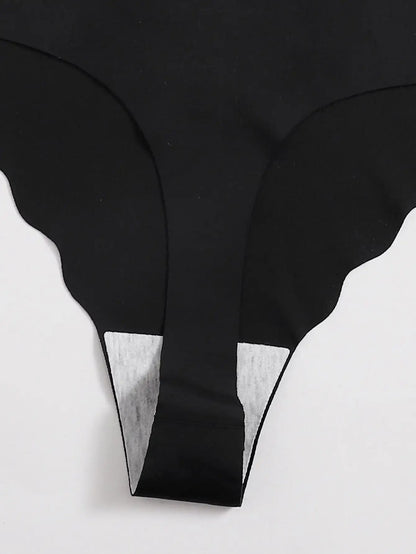 Women's Seamless Panties - Mid-Rise Panties Set | Soft Breathable Underwear Thongs - ZOOMNSTORE