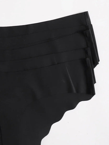 Women's Seamless Panties - Mid-Rise Panties Set | Soft Breathable Underwear Thongs - ZOOMNSTORE