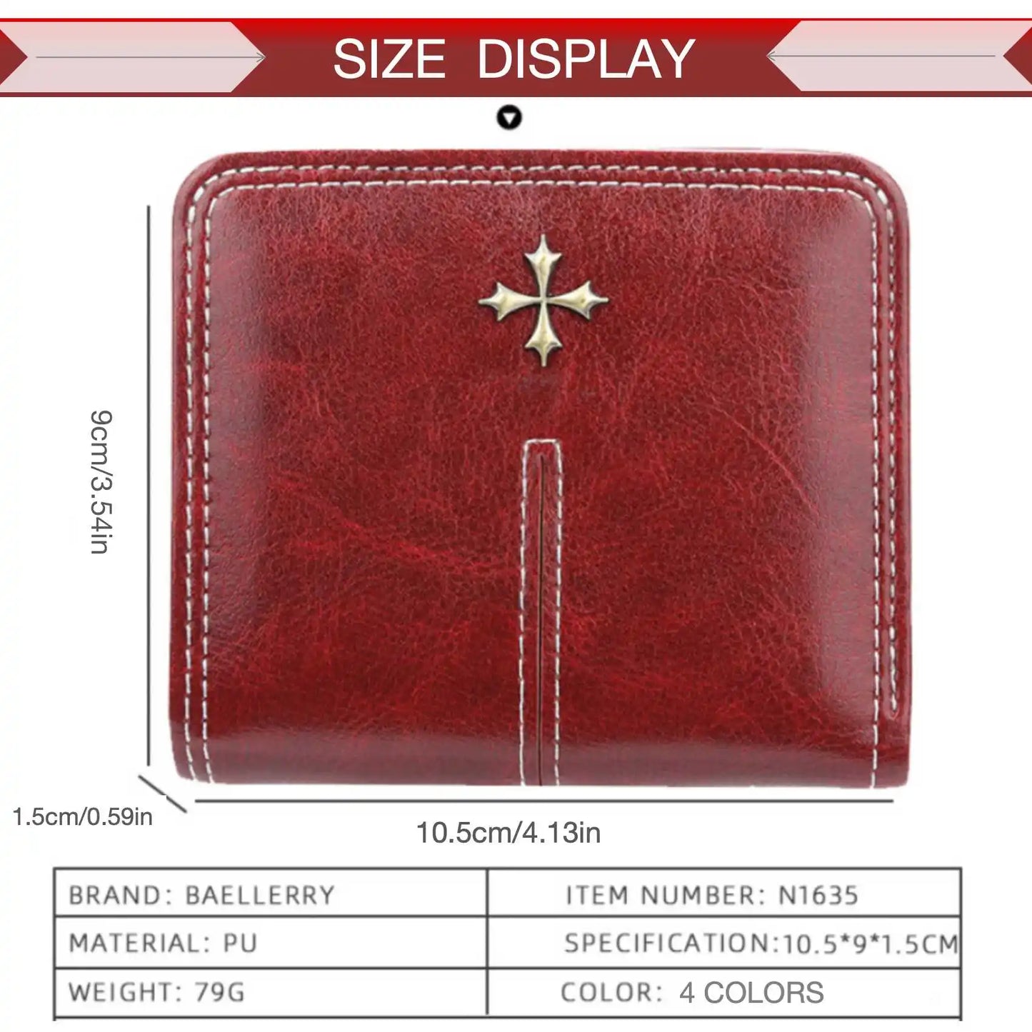 Womens Oil Wax Skin Short Wallet - Multi-Card Zipper Coin Purse - ZOOMNSTORE