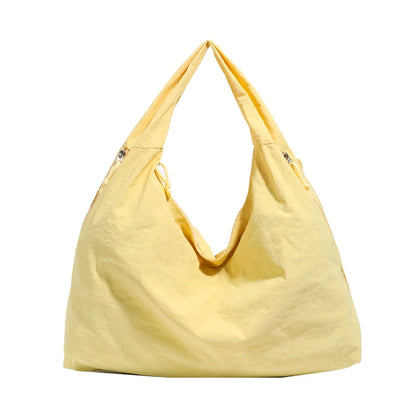 Women's Shoulder Bag - Soft Cloth Casual Tote With Zipper Closure, Large Capacity - ZOOMNSTORE
