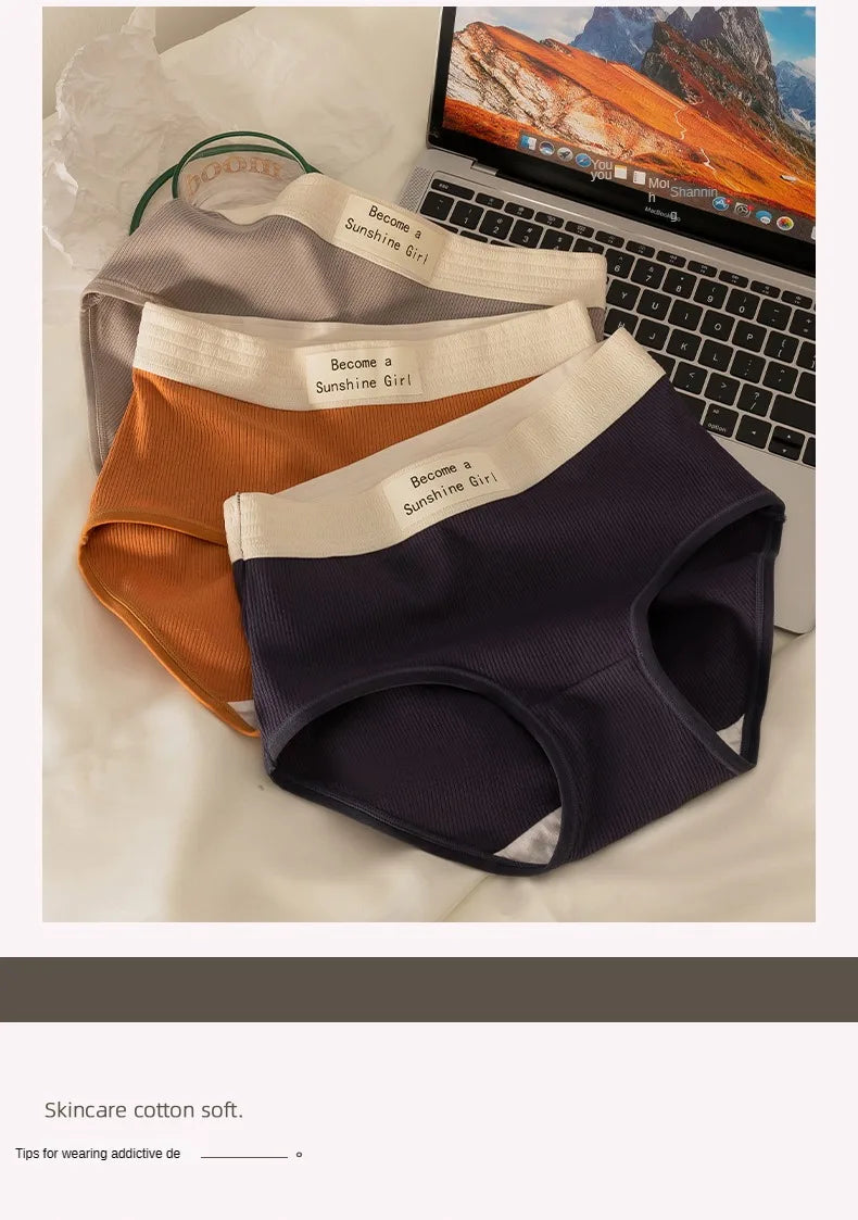 Women's Sports Panties - Breathable Cotton Briefs | Soft Mid-Rise Intimate Underwear - ZOOMNSTORE