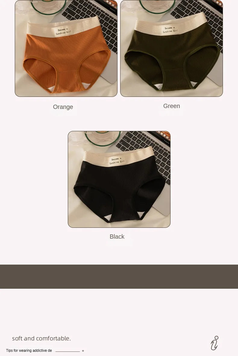 Women's Sports Panties - Breathable Cotton Briefs | Soft Mid-Rise Intimate Underwear - ZOOMNSTORE