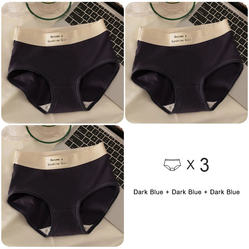 Women's Sports Panties - Breathable Cotton Briefs | Soft Mid-Rise Intimate Underwear - ZOOMNSTORE