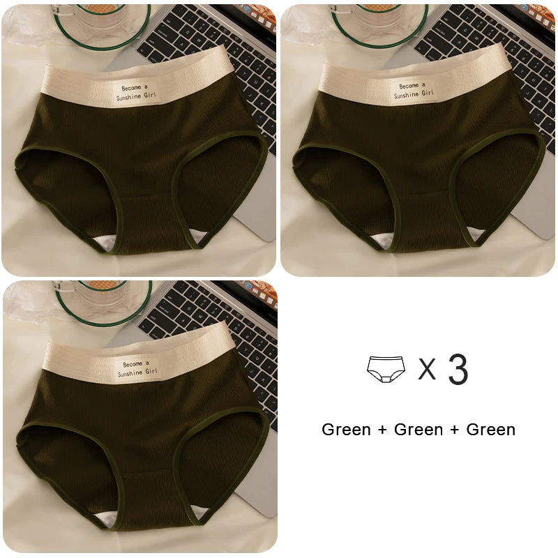 Women's Sports Panties - Breathable Cotton Briefs | Soft Mid-Rise Intimate Underwear - ZOOMNSTORE