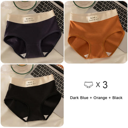 Women's Sports Panties - Breathable Cotton Briefs | Soft Mid-Rise Intimate Underwear - ZOOMNSTORE