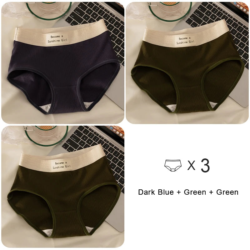 Women's Sports Panties - Breathable Cotton Briefs | Soft Mid-Rise Intimate Underwear - ZOOMNSTORE