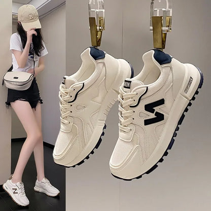 Womens Casual Sports Shoes - Spring 2024 Soft Sole Anti-Slip Running Sneakers - ZOOMNSTORE