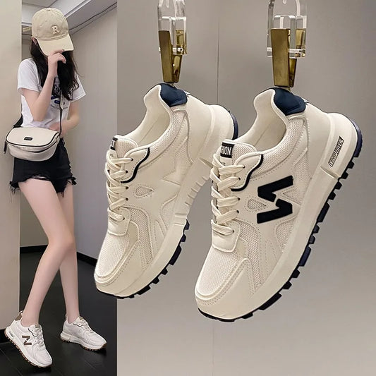 Womens Casual Sports Shoes - Spring 2024 Soft Sole Anti-Slip Running Sneakers - ZOOMNSTORE