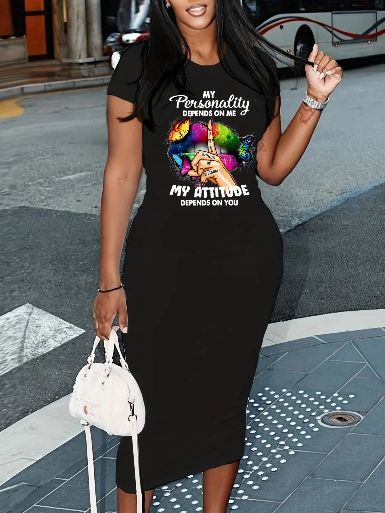 Summer Short Sleeve Sexy Dress - Womens Casual Fashion - ZOOMNSTORE