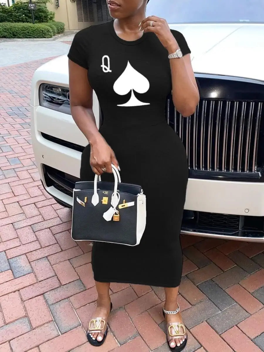 Summer Short Sleeve Sexy Dress - Womens Casual Fashion - ZOOMNSTORE