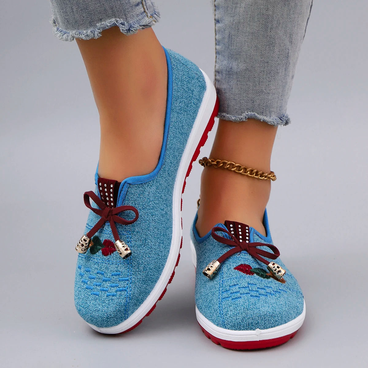 Womens Breathable Mesh Flat Sneakers - Casual Summer Shoes Free Shipping - ZOOMNSTORE