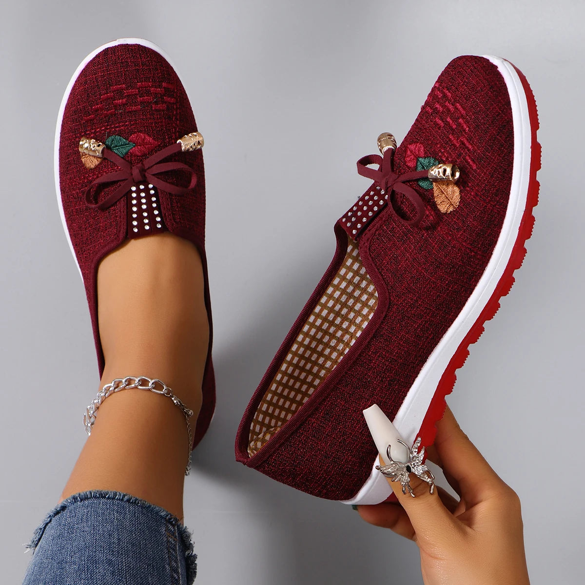 Womens Breathable Mesh Flat Sneakers - Casual Summer Shoes Free Shipping - ZOOMNSTORE