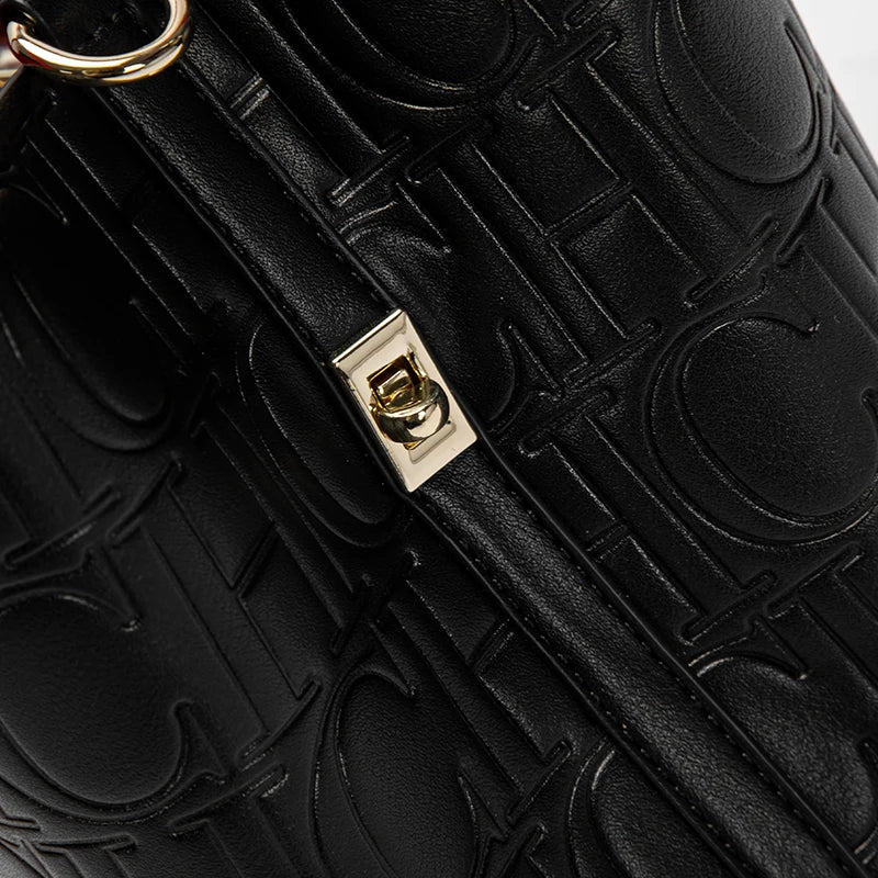 Womens Steel Embossed Tote Bag - Handheld Shopping Bag - ZOOMNSTORE