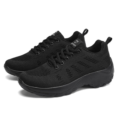 Women's Training Shoes - Breathable Mesh Sneakers | Lightweight Cushioning Lace-Up - ZOOMNSTORE