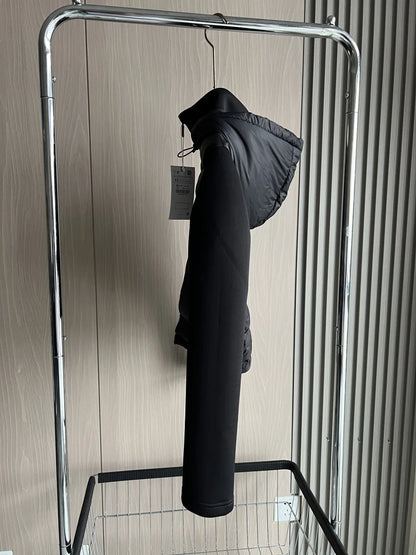 Lightweight Womens Down Jacket - Warm Hooded Sports Coat with Long Sleeves - ZOOMNSTORE