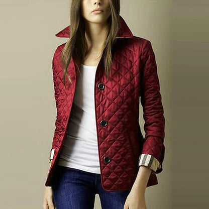 2024 Womens Winter Lapel Down Coat - Casual Slim Fit Long Sleeve Jacket - ZOOMNSTORE