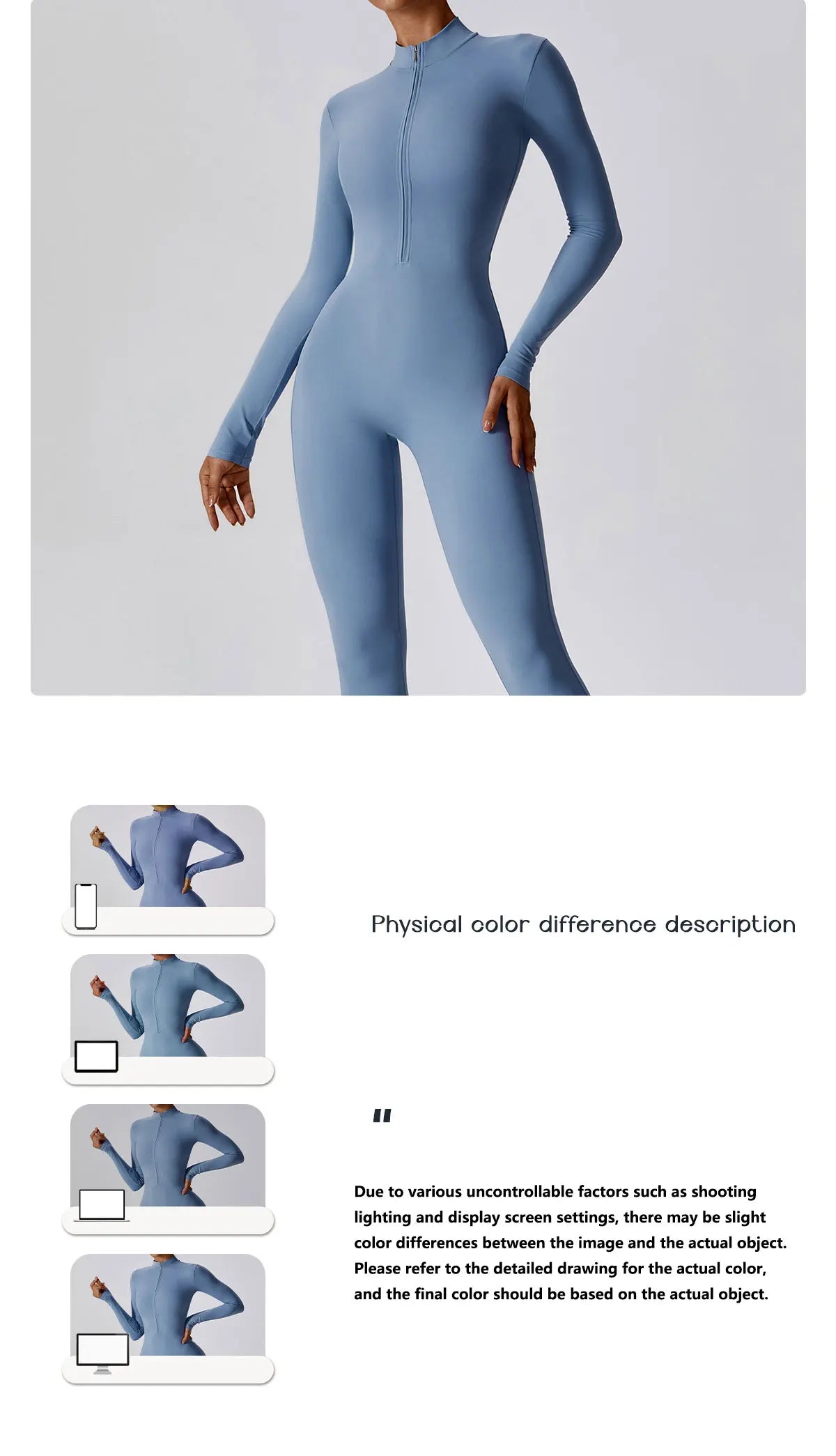 Women's Yoga Boilersuit - Long Sleeve Jumpsuit | Skin-Tight Sportswear, Breathable Fitness Suit - ZOOMNSTORE