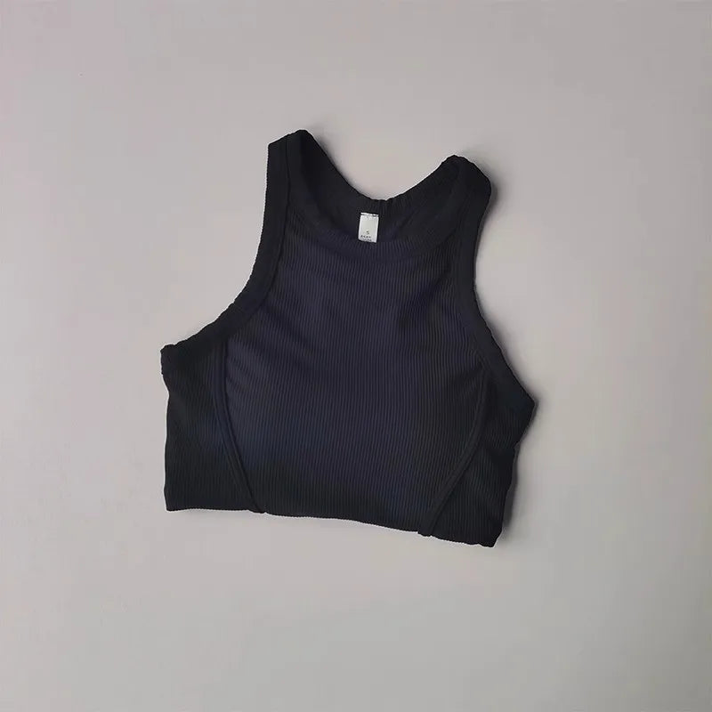 Women's Yoga Sports Bra – Cross-Back Seamless Support Bra | Breathable Fitness Running Top - ZOOMNSTORE