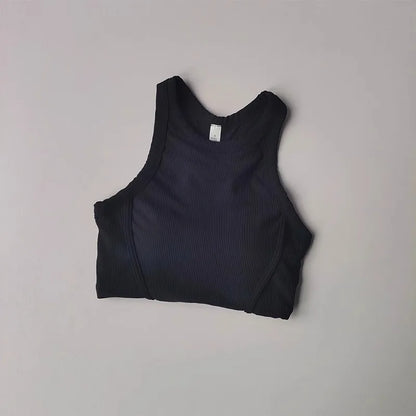 Women's Yoga Sports Bra – Cross-Back Seamless Support Bra | Breathable Fitness Running Top - ZOOMNSTORE