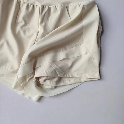Womens 2-in-1 Quick-Dry Running  Yoga Shorts - Summer Fitness  Tennis Casual Training Shorts - ZOOMNSTORE