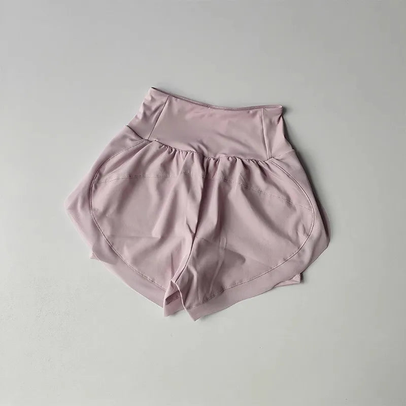 Womens 2-in-1 Quick-Dry Running  Yoga Shorts - Summer Fitness  Tennis Casual Training Shorts - ZOOMNSTORE