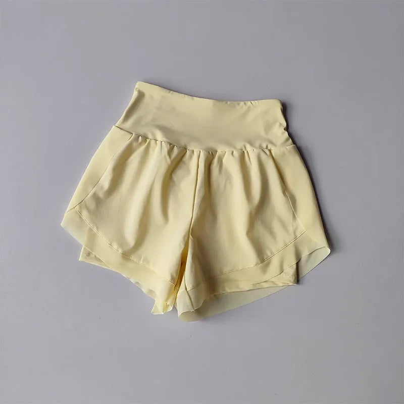 Womens 2-in-1 Quick-Dry Running  Yoga Shorts - Summer Fitness  Tennis Casual Training Shorts - ZOOMNSTORE
