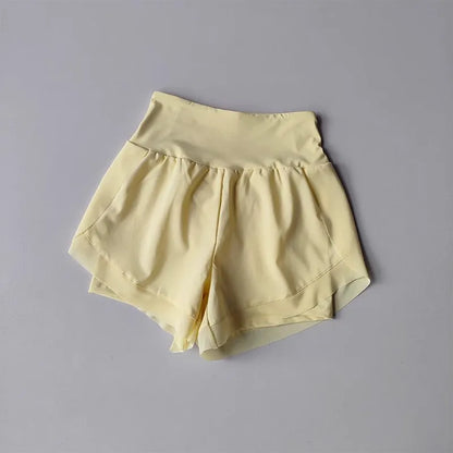 Womens 2-in-1 Quick-Dry Running  Yoga Shorts - Summer Fitness  Tennis Casual Training Shorts - ZOOMNSTORE