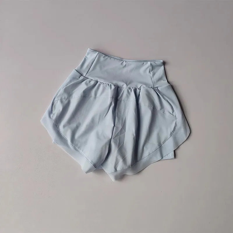 Womens 2-in-1 Quick-Dry Running  Yoga Shorts - Summer Fitness  Tennis Casual Training Shorts - ZOOMNSTORE