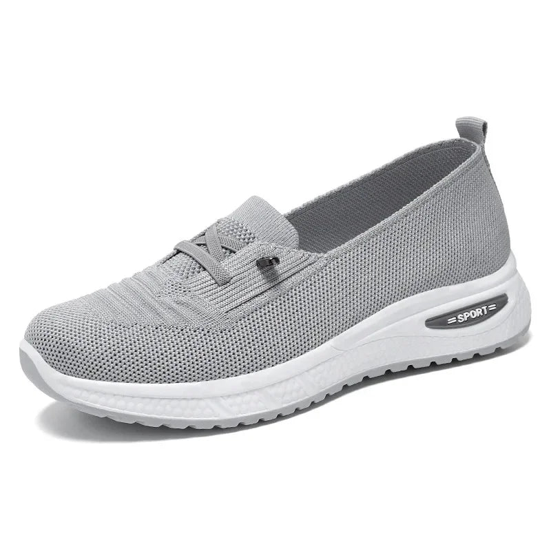 Womens Breathable Casual Walking Shoes - Fitness Flats in Pink Size 36-43 - ZOOMNSTORE