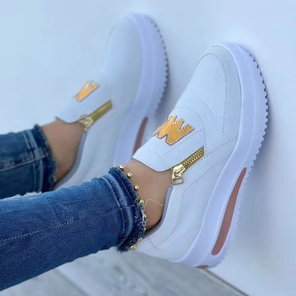 Womens Casual Platform Loafers - Slip-On Fashion Sneakers - ZOOMNSTORE