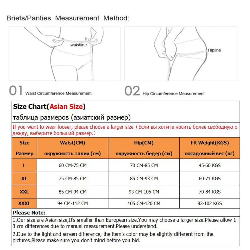 Womens Lace Cotton High Waist Briefs - Plus Size Panties 3-Pack - ZOOMNSTORE
