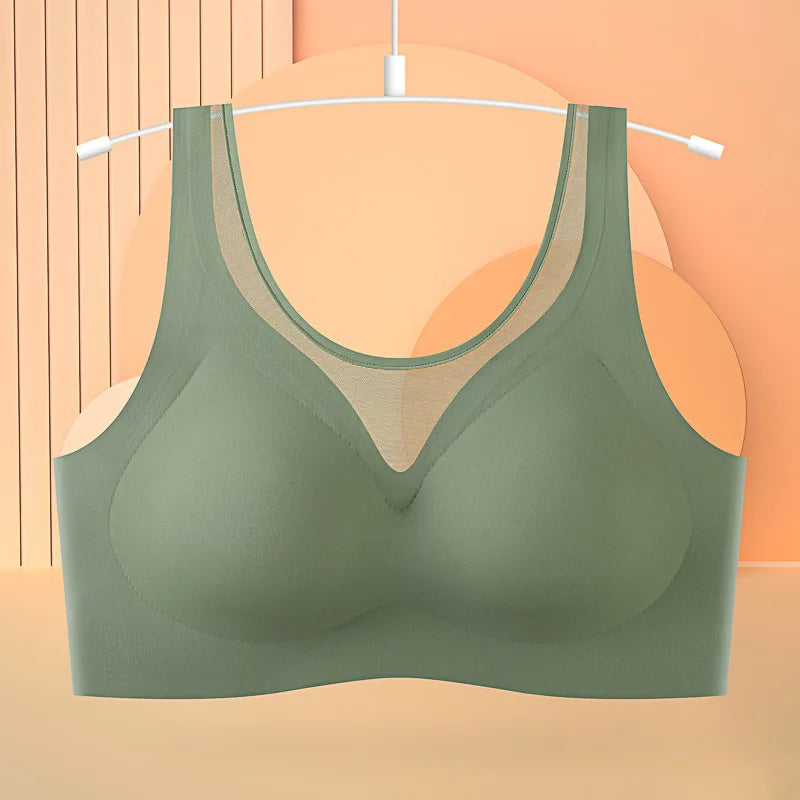 1pcs Women's Bra No Trace Breathable Bra No Steel Ring Breathable Comfortable Large Size Underwear Vest Bralette - ZOOMNSTORE