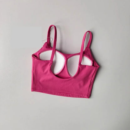 Womens Push Up Sports Bra - Breathable Fitness Vest for Gym  Yoga - ZOOMNSTORE