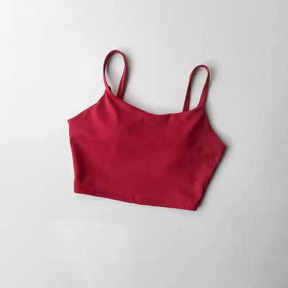 Womens Push Up Sports Bra - Breathable Fitness Vest for Gym  Yoga - ZOOMNSTORE