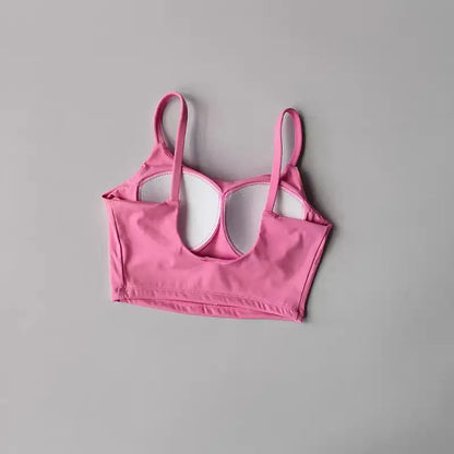 Womens Push Up Sports Bra - Breathable Fitness Vest for Gym  Yoga - ZOOMNSTORE
