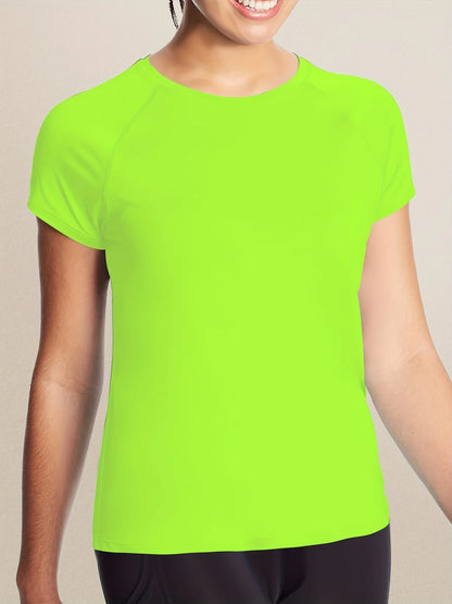 Womens Quick Dry Moisture Wicking Gym T-Shirt - Short Sleeve Training Top - ZOOMNSTORE