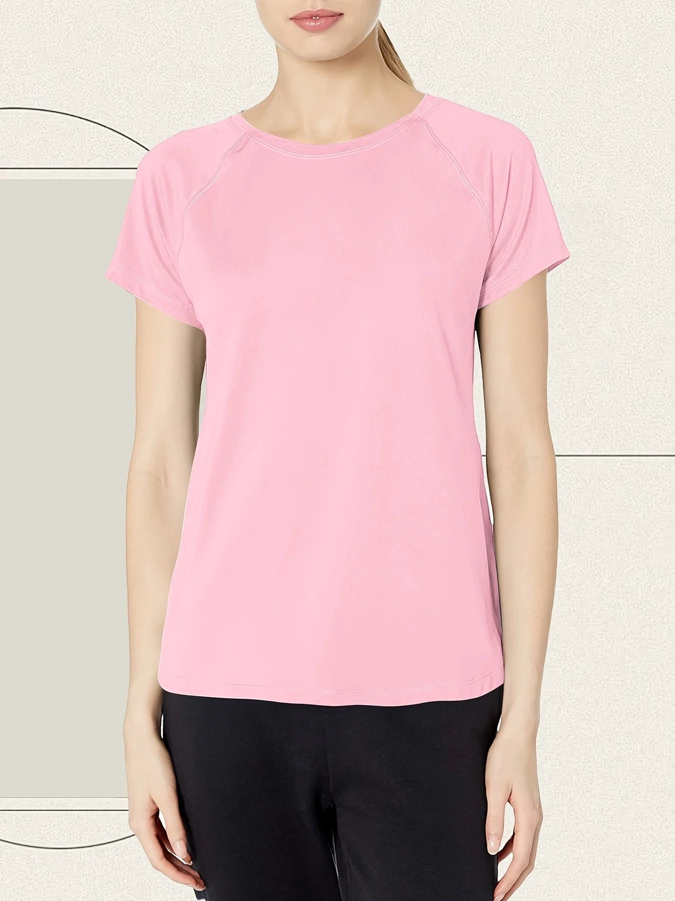 Womens Quick Dry Moisture Wicking Gym T-Shirt - Short Sleeve Training Top - ZOOMNSTORE