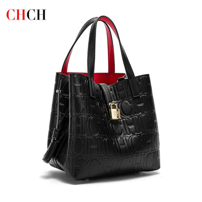Womens Steel Embossed Tote Bag - Handheld Shopping Bag - ZOOMNSTORE