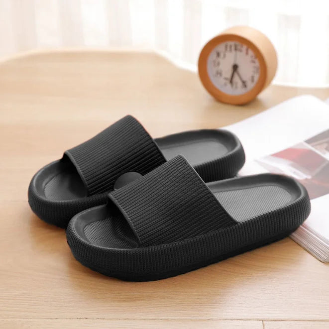 Womens Thick Platform Cloud Slippers - Soft Sole Pillow Slides  Non-Slip Beach Flip Flops - ZOOMNSTORE