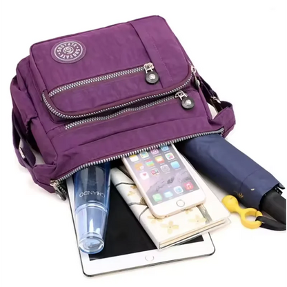 Womens Waterproof Nylon Crossbody Bag - Multifunctional Messenger Purse - ZOOMNSTORE