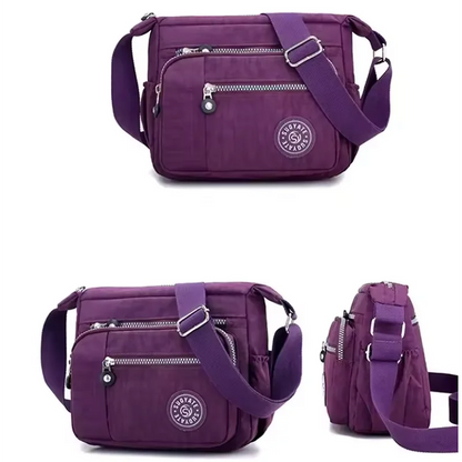 Womens Waterproof Nylon Crossbody Bag - Multifunctional Messenger Purse - ZOOMNSTORE